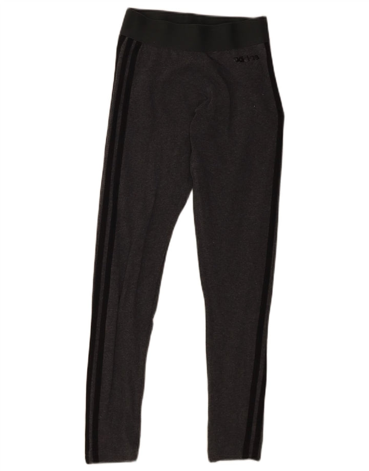 Leggings ADIDAS Femininas UK 4/6 XS Cinza Algodão