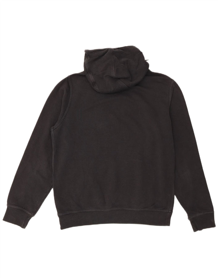 Nike Mens Hoodie Jumper Grande Algodão Preto