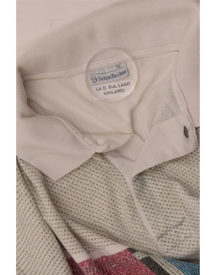 Sergio Tacchini Camisa polo masculina média multicolorida Colourblock