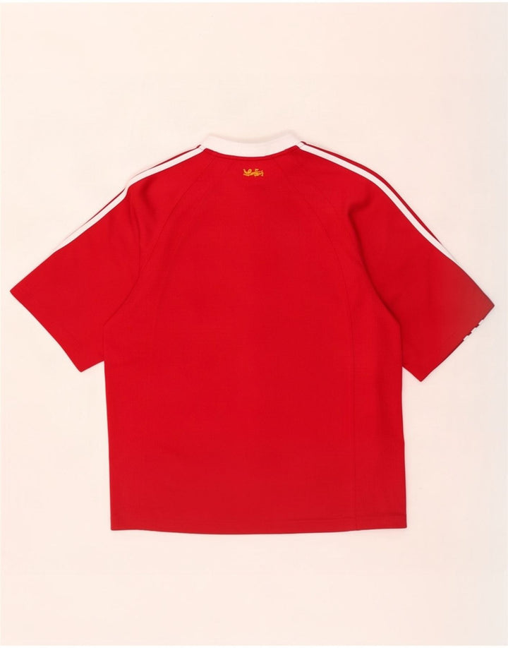 Camiseta Adidas Masculina Zurich Graphic Top Médio Vermelho Colorblock Poliéster