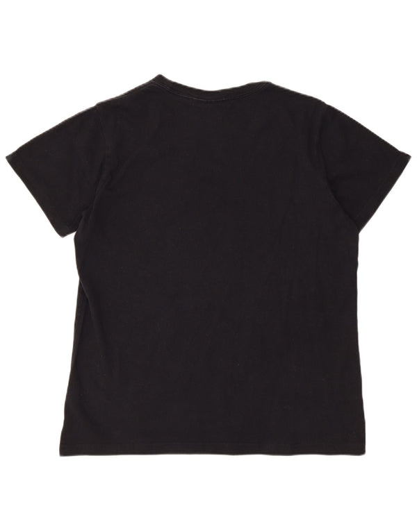 ADIDAS Mens Graphic T-Shirt Top Médio Algodão Preto