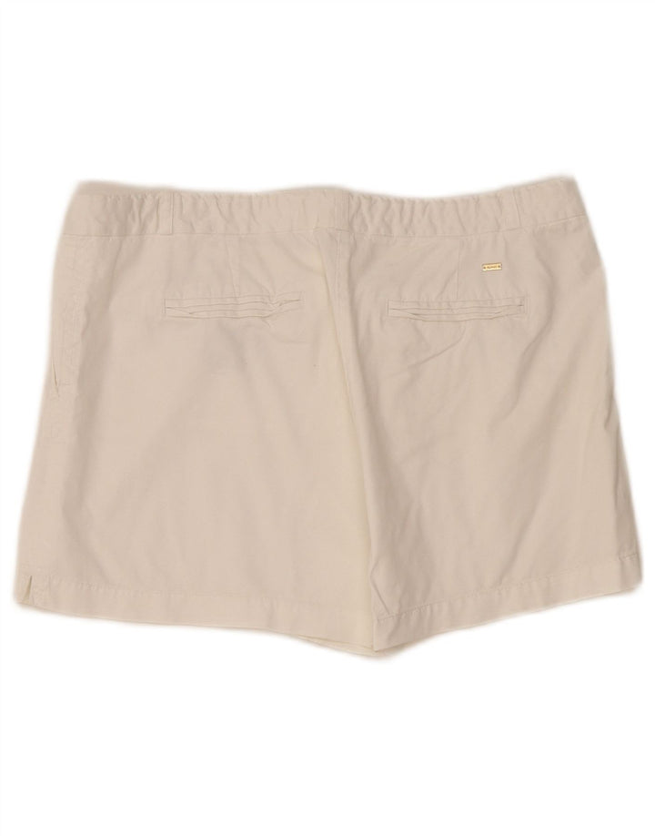 Shorts Chino feminino Tommy Hilfiger EUA 8 médio W32 algodão branco