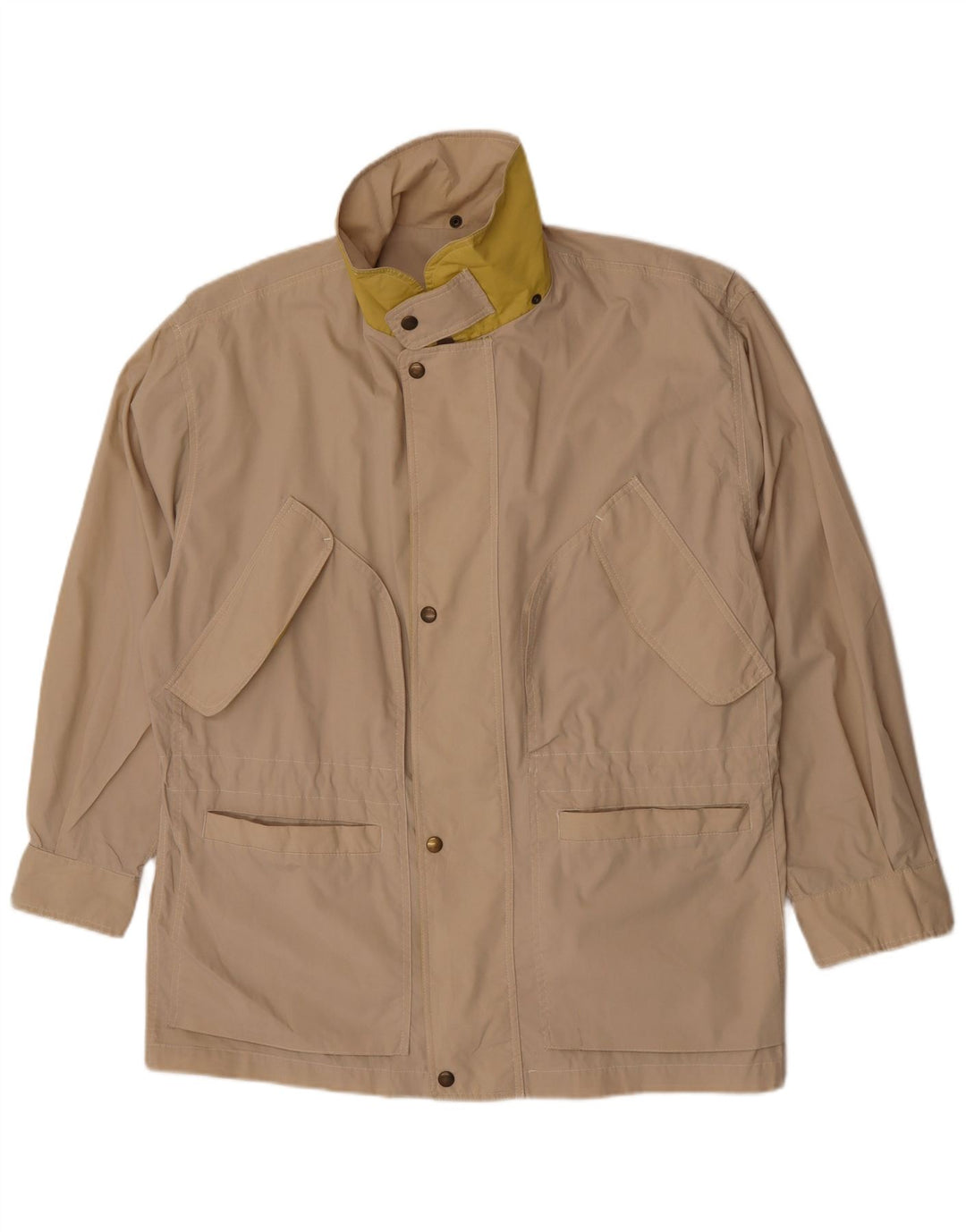 Jaqueta utilitária masculina vintage UK 42 XL bege