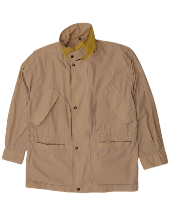 Jaqueta utilitária masculina vintage UK 42 XL bege