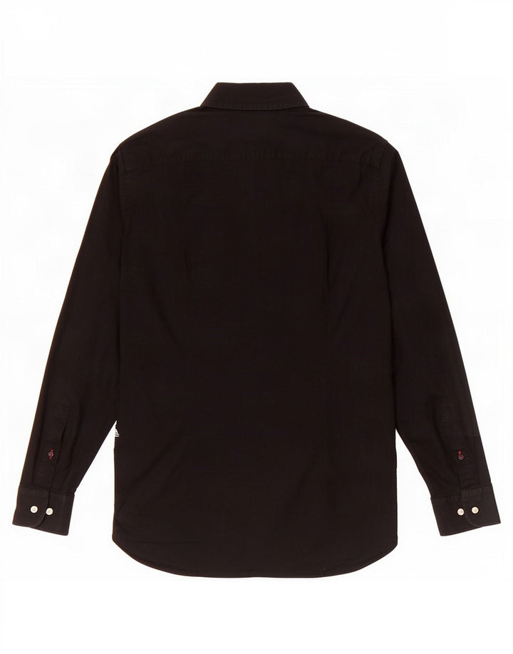 Tommy Hilfiger Camisa Stretch Masculina Médio Algodão Preto
