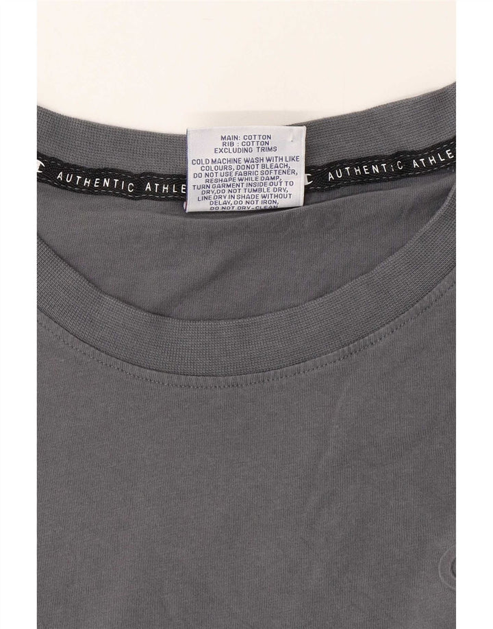 Camiseta masculina regular Champion grande algodão cinza