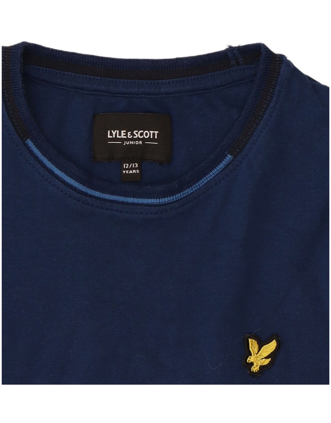 Camiseta masculina LYLE & SCOTT 12-13 anos algodão azul