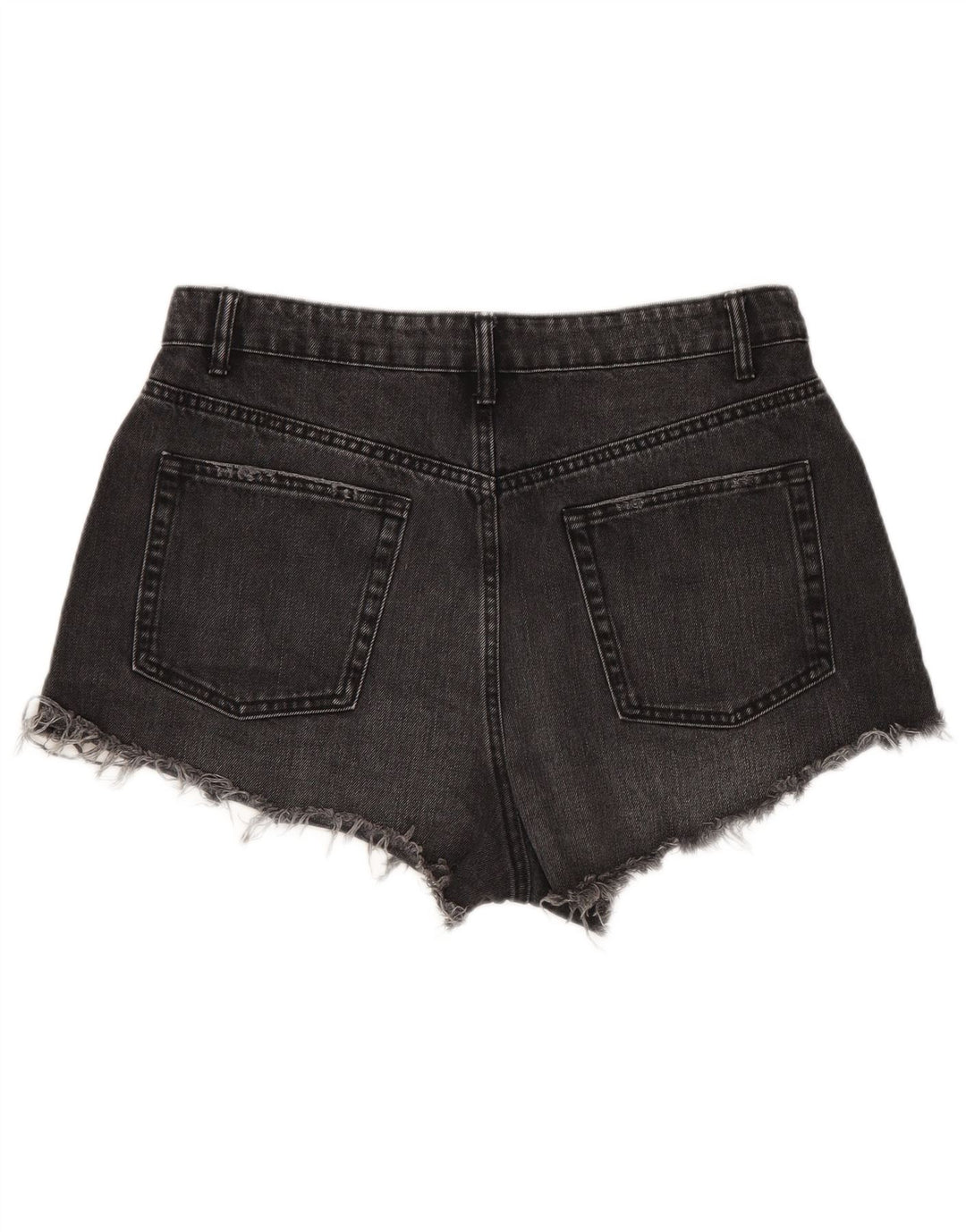 Calça feminina jeans desgastada Zara EU 44 XL W34 algodão cinza