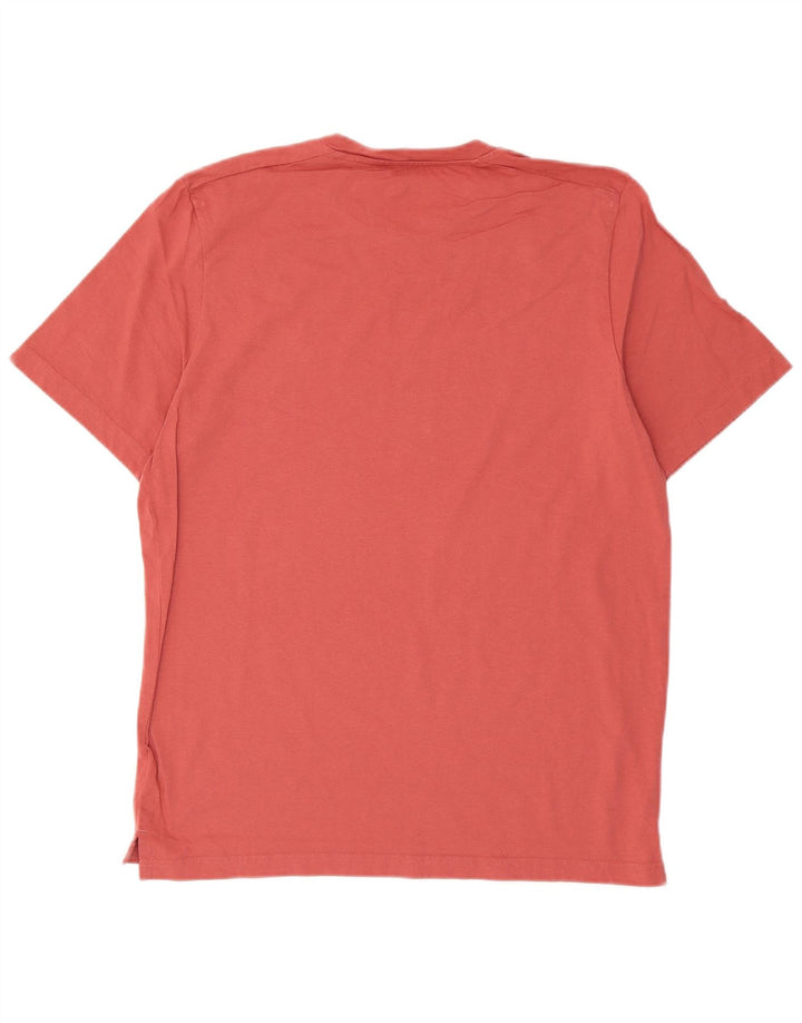 Puma Mens Graphic T-Shirt Top Grande Algodão Vermelho