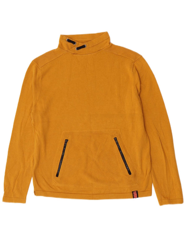Suéter Zara Boys com gola tartaruga 13-14 anos algodão amarelo
