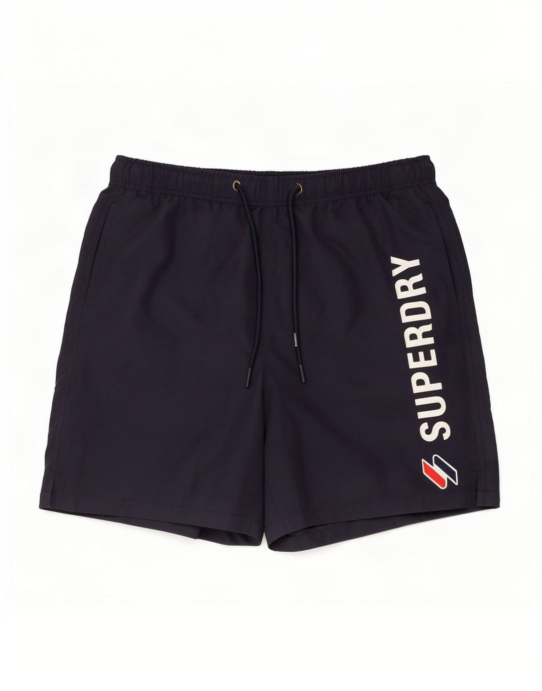 Shorts de natação masculino Superdry Graphic pequeno azul marinho poliéster