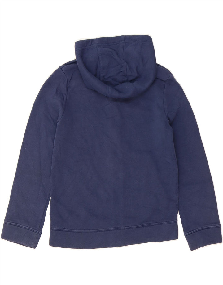 NIKE Boys Zip Hoodie Sweater 7-8 Years Small  Navy Blue Cotton Vintage Nike and Second-Hand Nike from Messina Hembry 