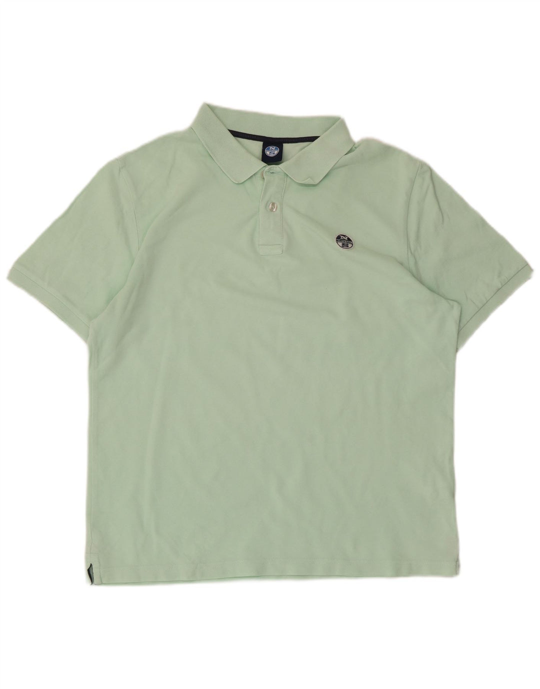 Camisa polo masculina North Sails algodão verde médio