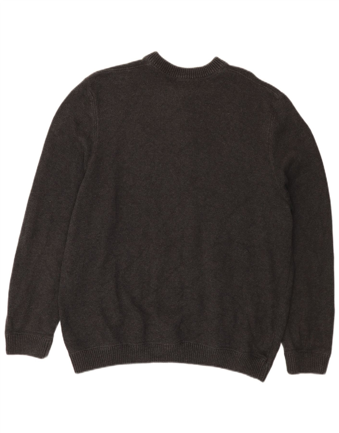 EDDIE BAUER Suéter masculino com gola redonda XL algodão cinza