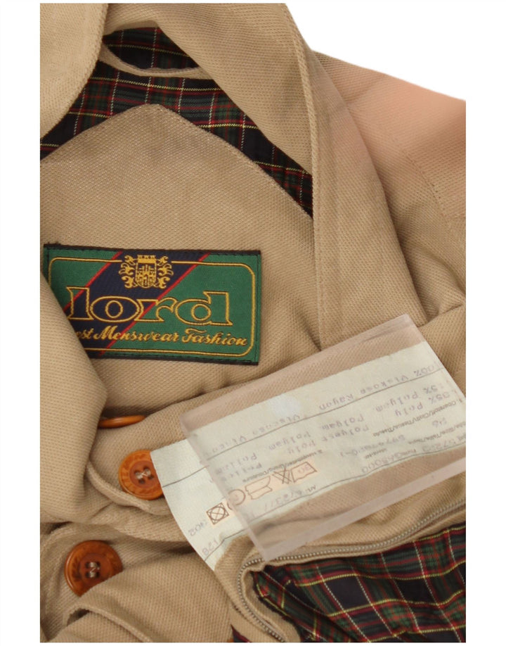 Jaqueta bomber masculina SENHOR UK 42 XL poliéster bege