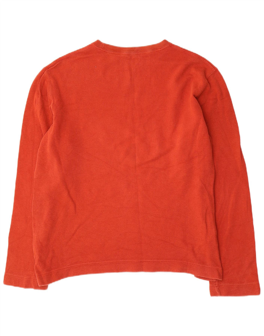 Gap Mens Top Manga Longa Grande Algodão Laranja