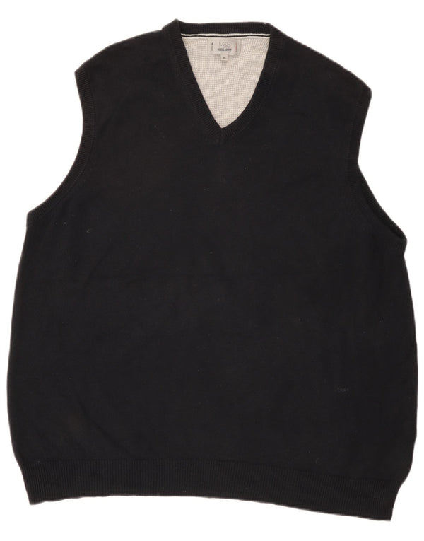 Regata masculina de ajuste regular Marks & Spencer XL preta
