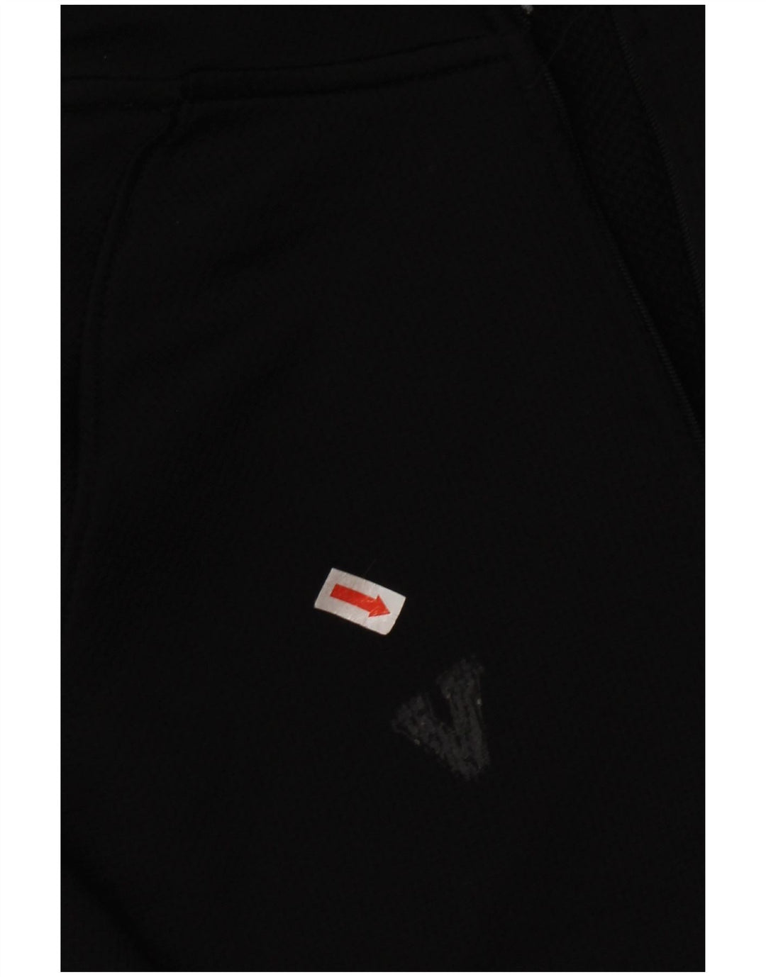 Russell Athletic Mens Zip Neck Top Manga Longa Médio Poliéster Preto