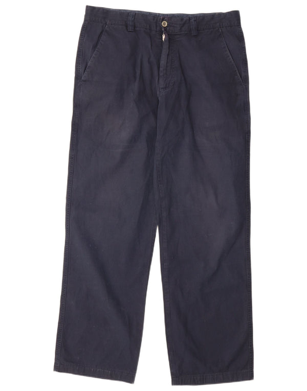 Dockers Mens Slim Fit Chino Calças W34 L30 Azul Marinho