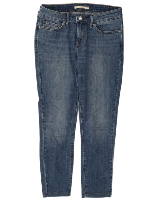 Calça jeans feminina Levi's 711 skinny W28 L27 azul algodão