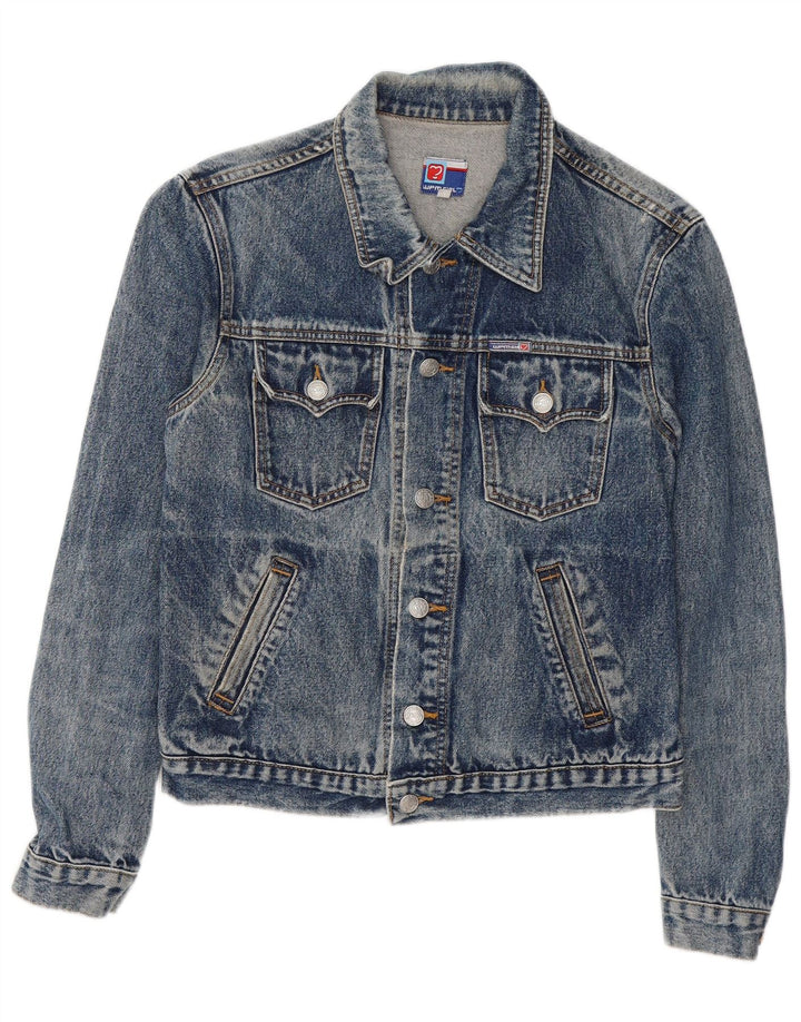 Jaqueta jeans feminina WPM 11-12 anos azul