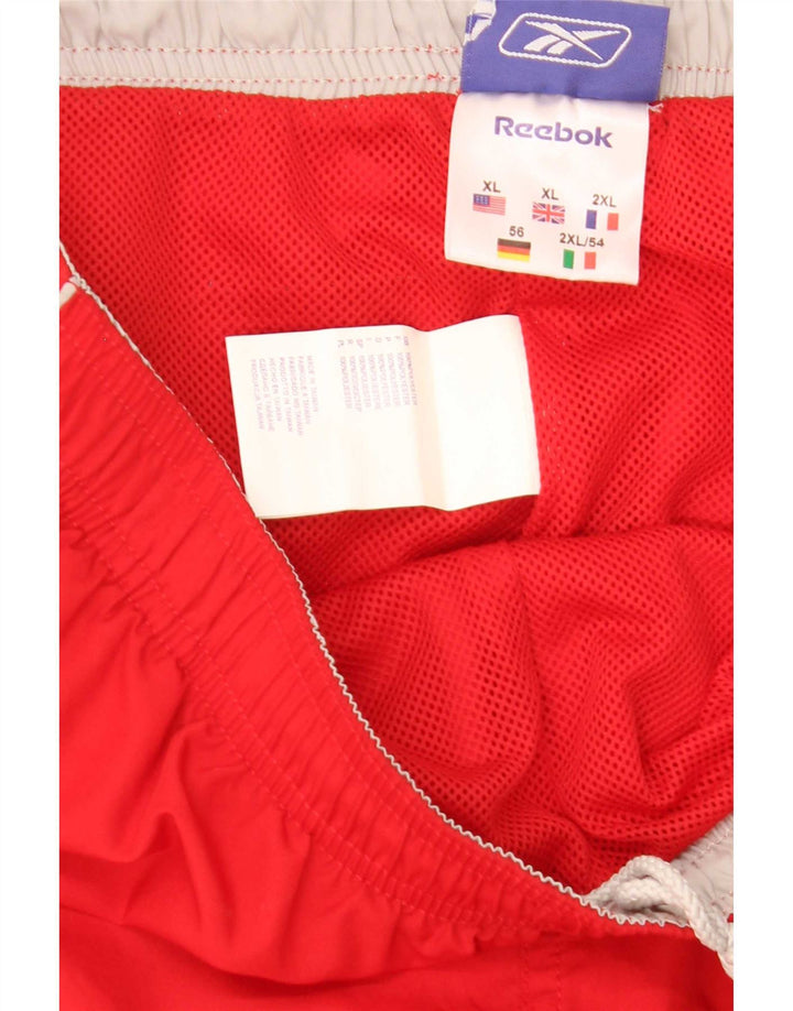 Calças de Agasalho Capri Masculinas Reebok XL Vermelho Poliéster