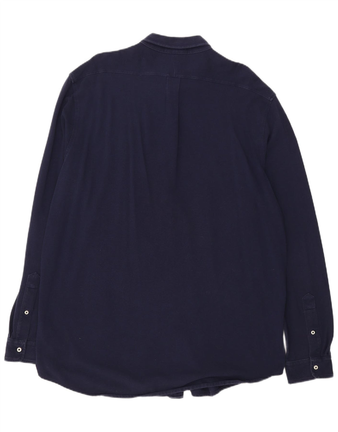 Camisa masculina de malha peso pena grande e alta RALPH LAUREN 2XL algodão azul marinho