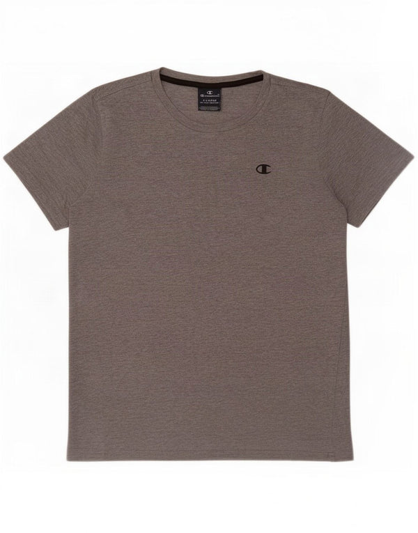 Camiseta Champion Meninos Top 13-14 Anos XL Cinza