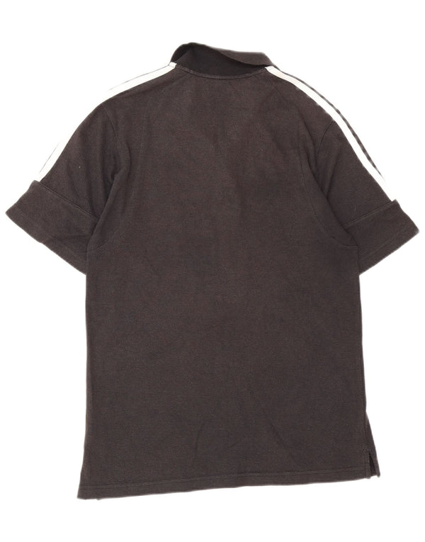Camisa polo masculina Adidas grande algodão cinza