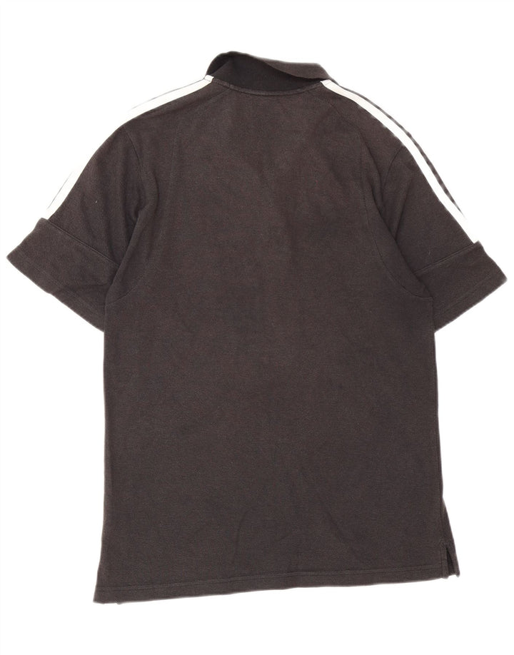 Camisa polo masculina Adidas grande algodão cinza