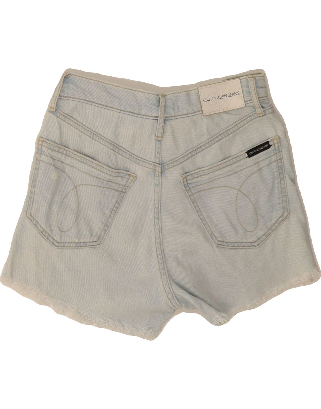 Shorts jeans feminino CALVIN KLEIN W26 pequeno azul
