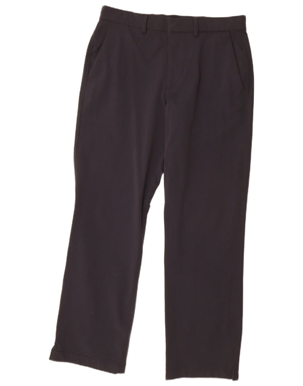 Under Armour Masculino Cold Gear Straight Chino Calças W34 L32 Preto Nylon