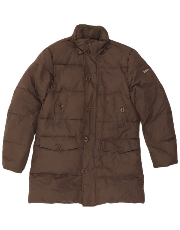 Casaco acolchoado masculino Americanino UK 38 poliéster marrom médio