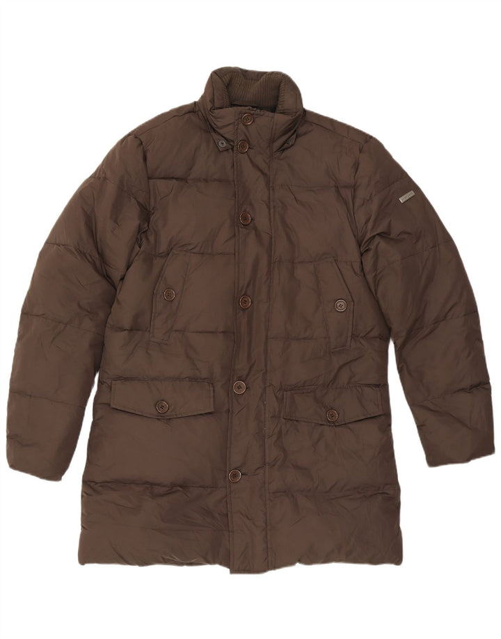 Casaco acolchoado masculino Americanino UK 38 poliéster marrom médio