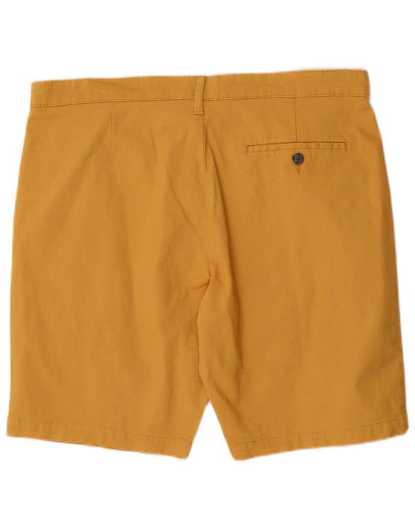 Marks & Spencer Mens Chino Shorts  W36 Large Yellow Cotton