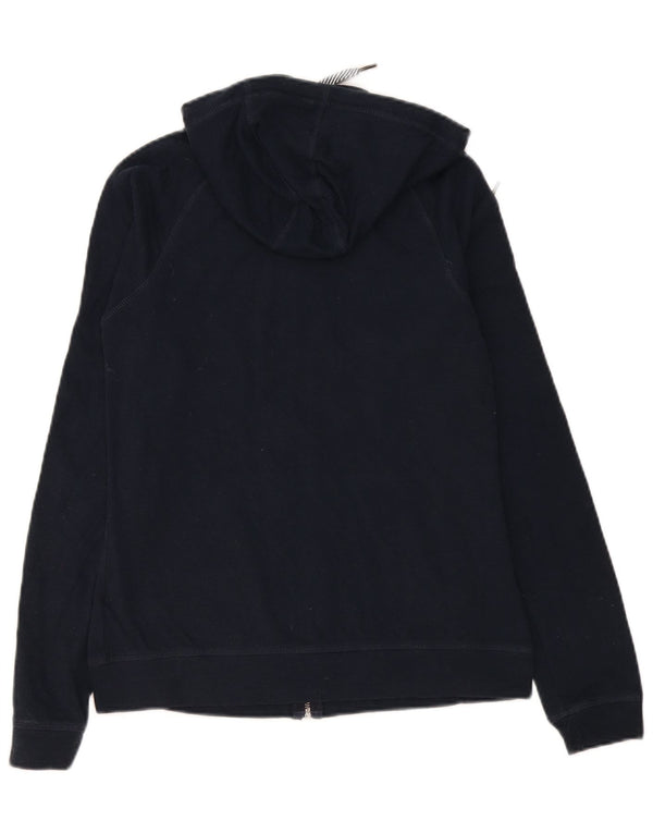 Suéter feminino com capuz e zíper Mountain Warehouse Reino Unido 12 algodão azul marinho médio