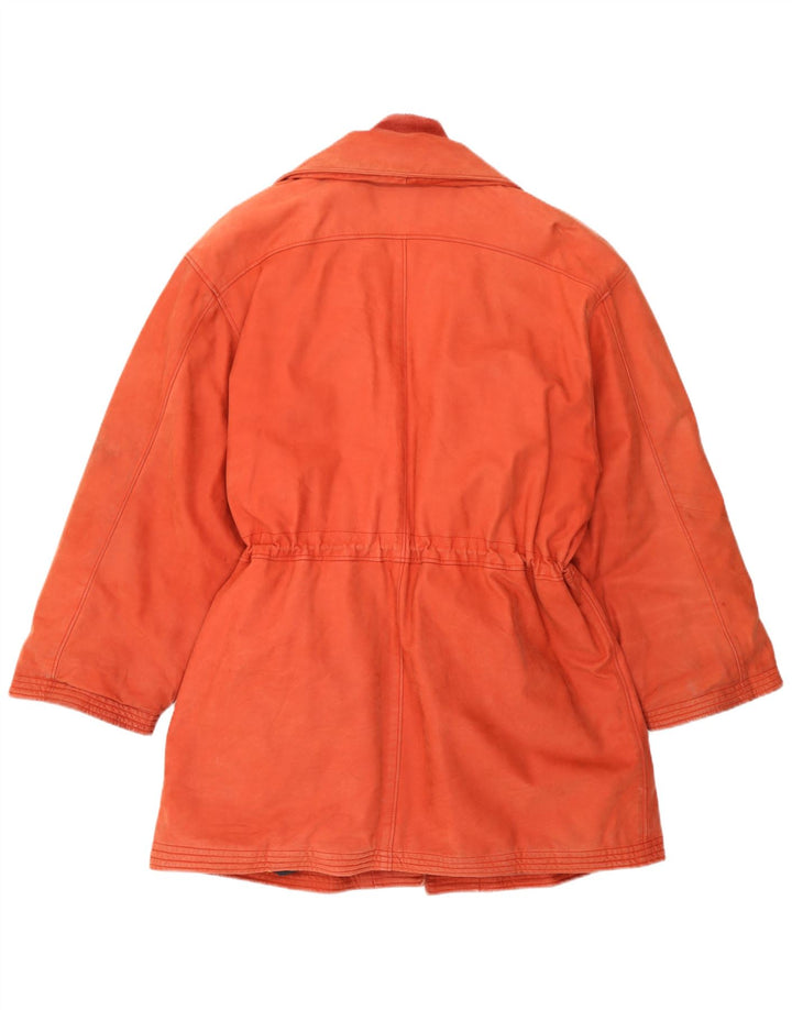Jaqueta Duffle Feminina Vintage IT 46 Grande Laranja