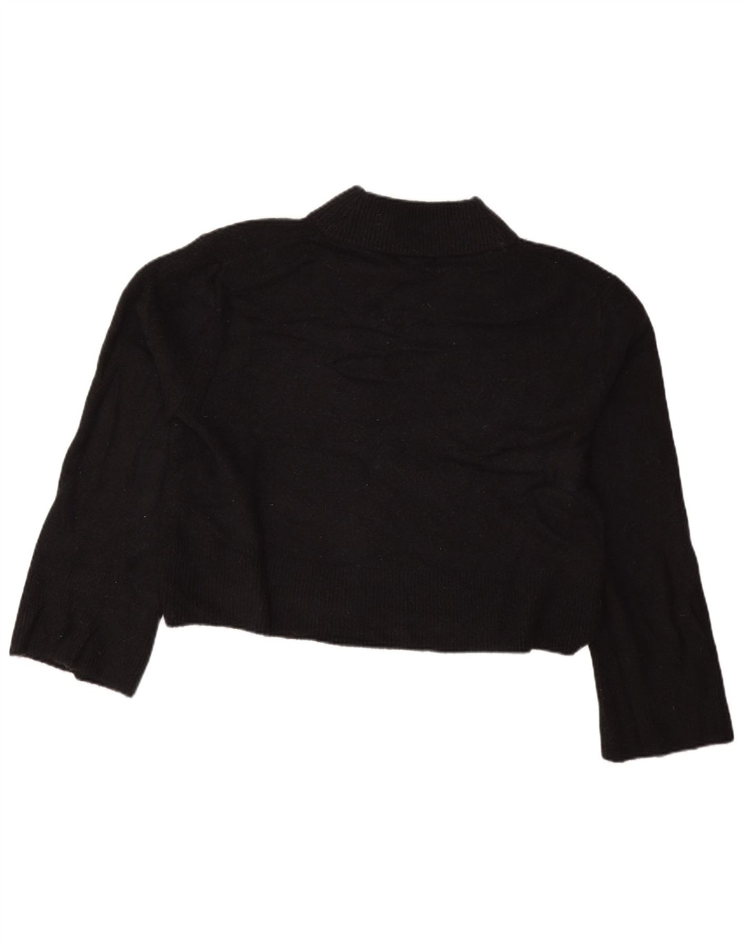 J. CREW Suéter feminino grande com gola tartaruga e gola redonda Reino Unido 10 pequeno preto