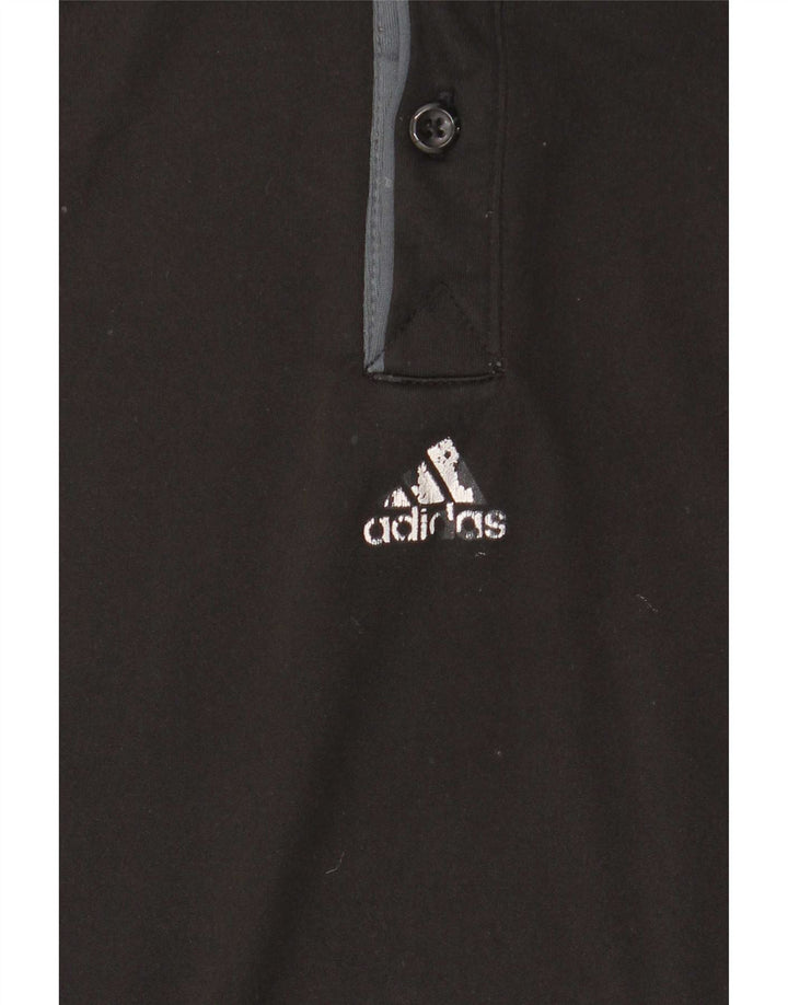 Adidas Mens Climacool Polo Shirt Médio Preto Colorblock