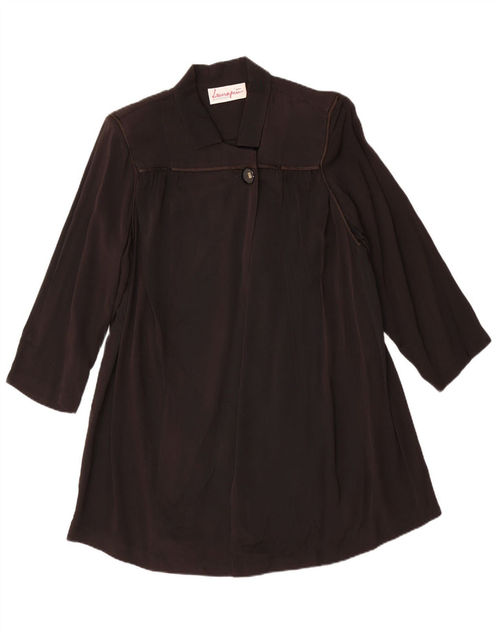 Sobretudo feminino LAURA BIAGIOTTI IT 46 grande acetato preto