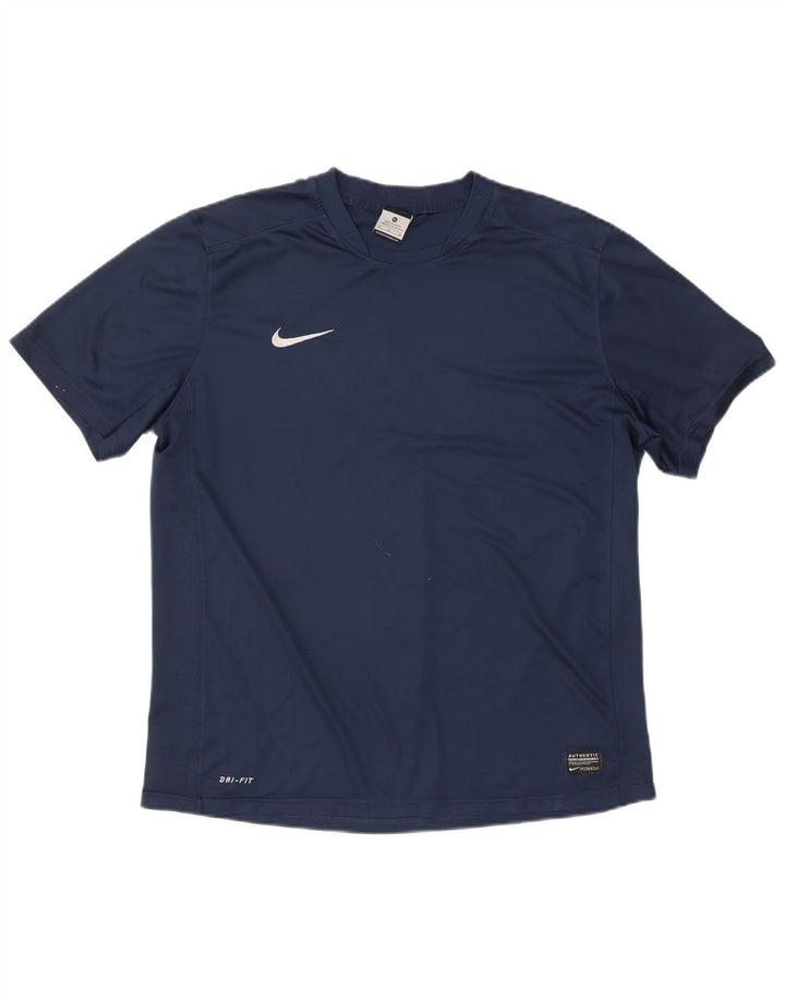 Camiseta masculina Nike Dri Fit Top XL azul marinho poliéster