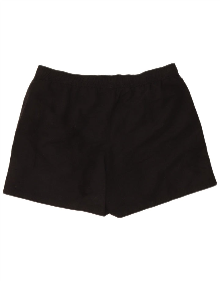 Shorts esportivos femininos Reebok UK 16 grande poliéster preto