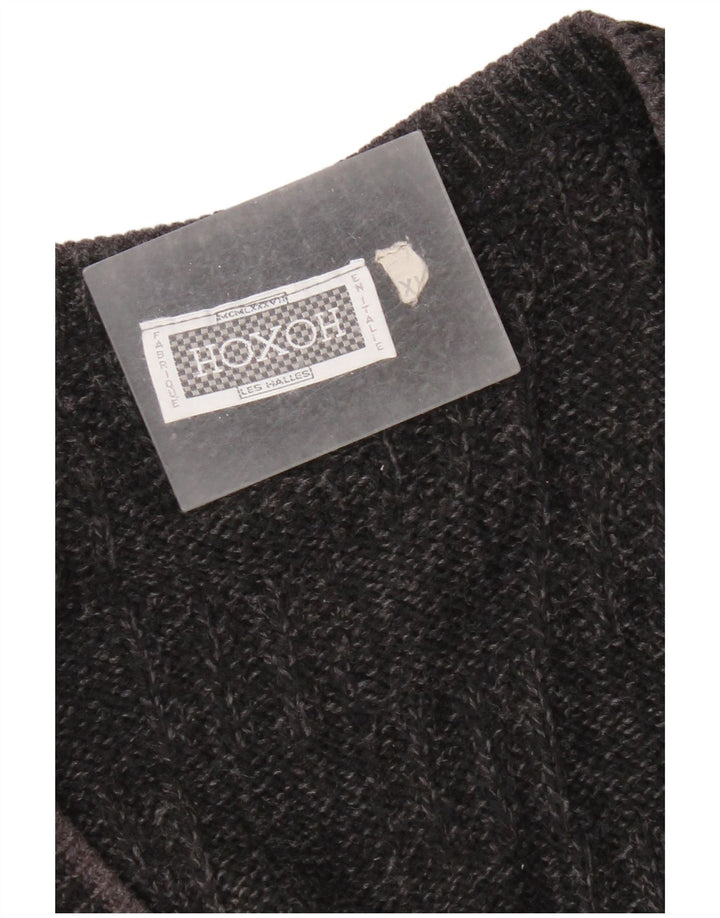 Suéter Cardigan Masculino Vintage XL Preto