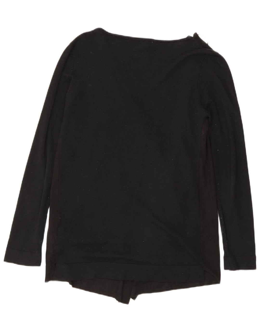 Suéter Zara Masculino Open Cardigan UK 10 Pequeno Viscose Preta