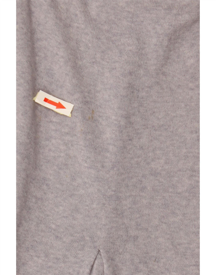 Suéter feminino MONSOON com ajuste solto e gola canoa Reino Unido 14 lã roxa média