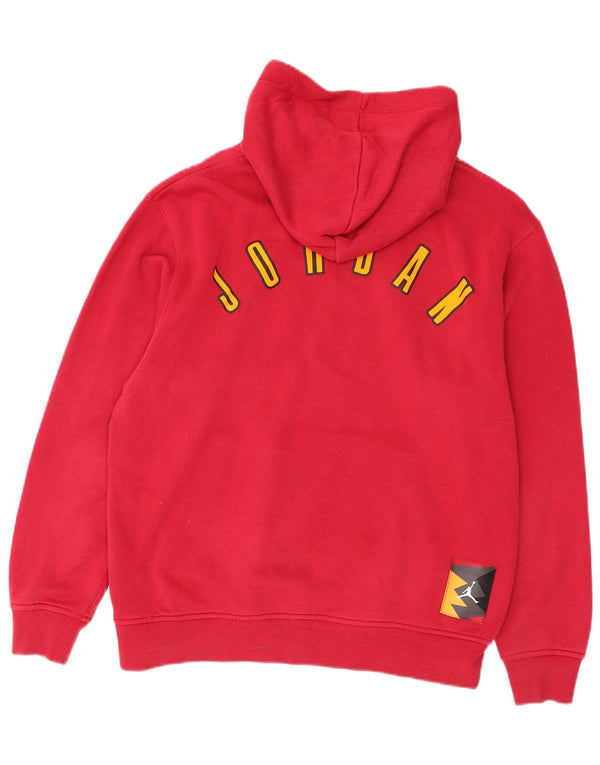 Jordan Mens Graphic Hoodie Jumper Médio Algodão Rosa