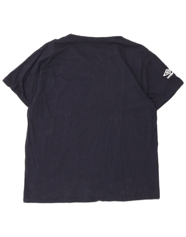 Camiseta gráfica masculina Umbro Top 2XL Azul marinho