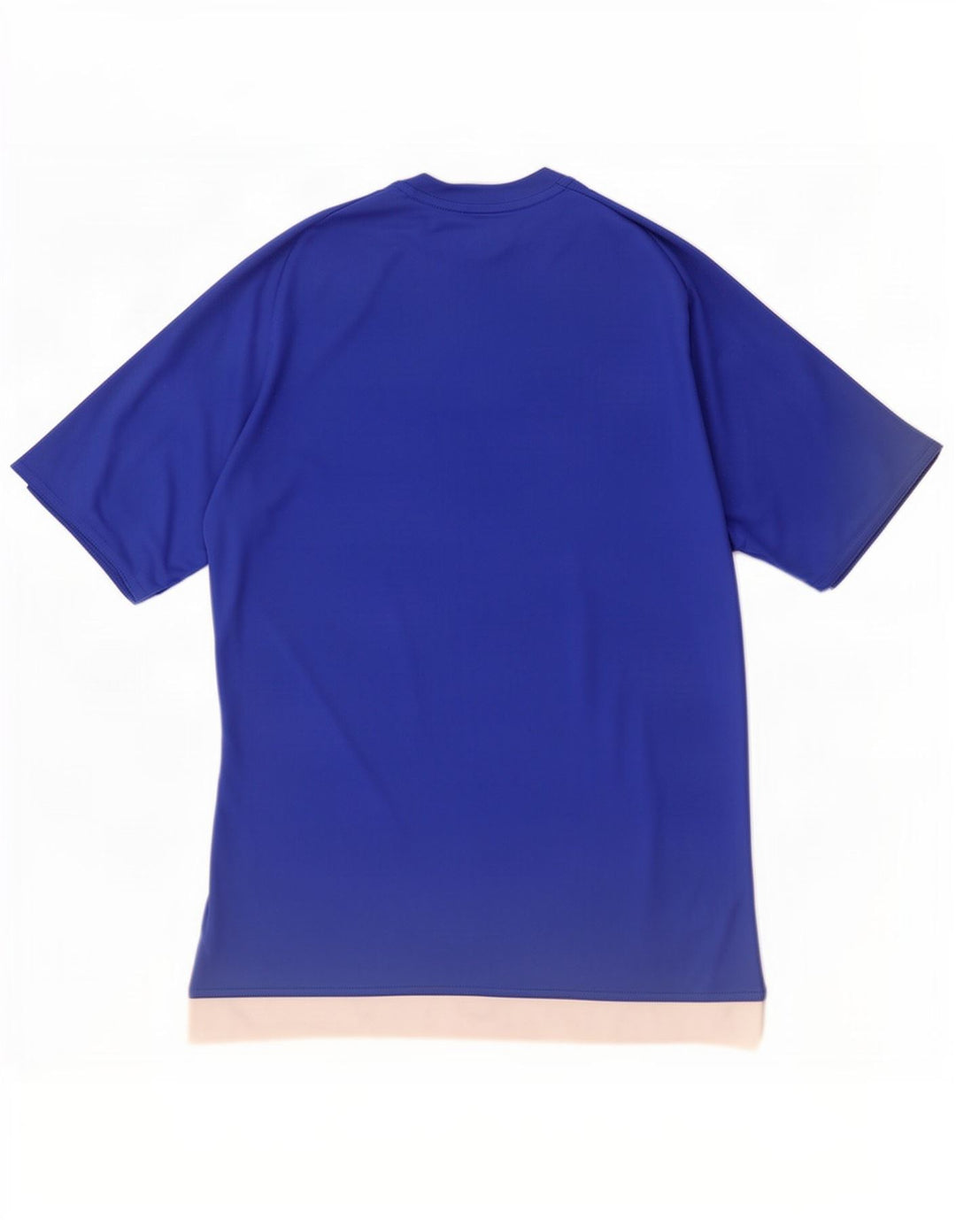 Adidas Masculino Climalite Camiseta Top Pequeno Azul Colorblock Poliéster