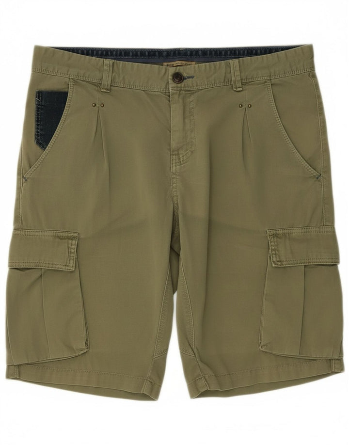 Shorts cargo masculino Yes Zee W33 algodão cáqui médio
