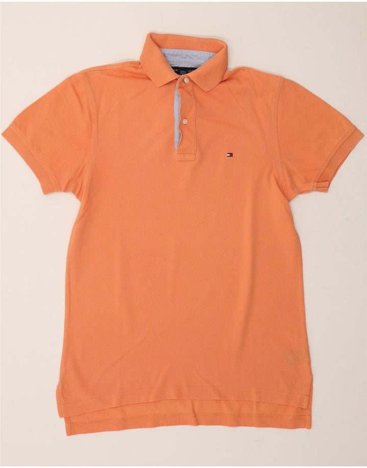TOMMY HILFIGER Mens Polo Shirt XS Orange Cotton Vintage Tommy Hilfiger and Second-Hand Tommy Hilfiger from Messina Hembry 